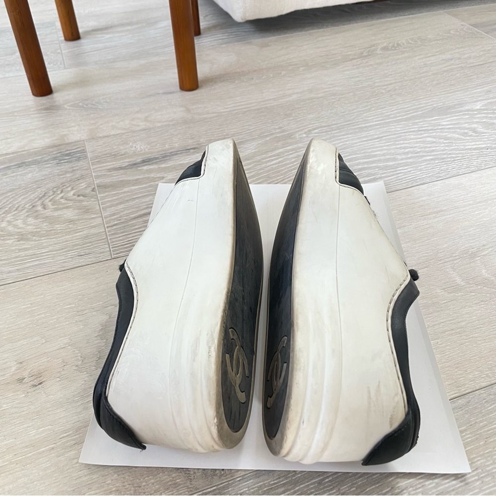 Chanel Black & White Sneakers - Picture 9 of 13
